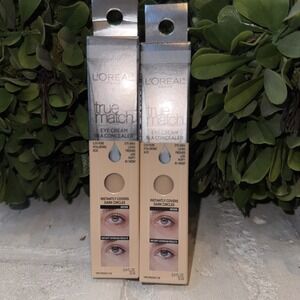 L'oreal True Match Eye Cream Concealer New In Package N 1-2 Fair 2 Pack